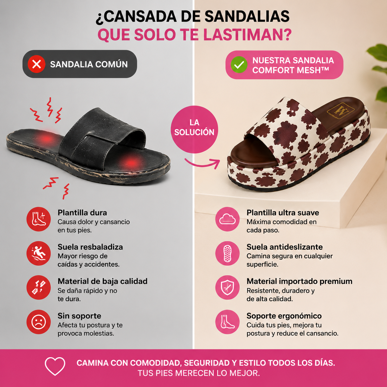 Sandalia cómoda Malhada